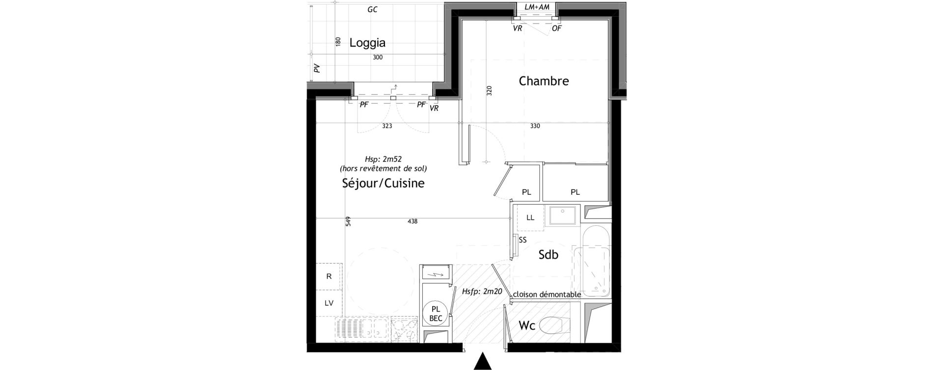 Appartement T2 de 39,92 m2 &agrave; Saint-Gervais-Les-Bains Le fayet