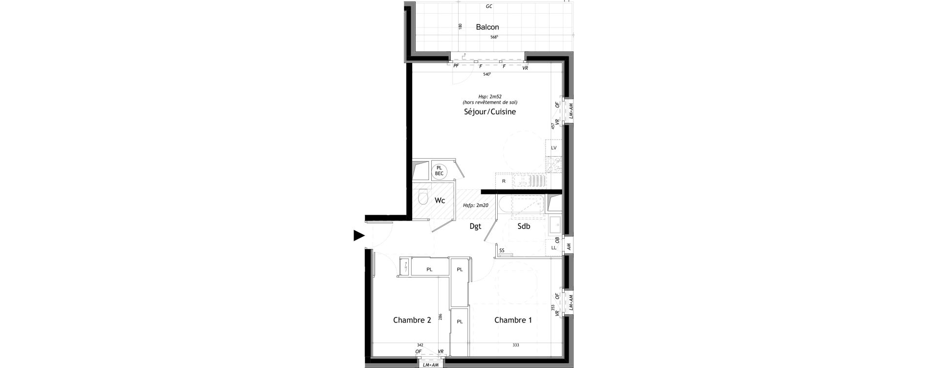 Appartement T3 de 61,13 m2 &agrave; Saint-Gervais-Les-Bains Le fayet