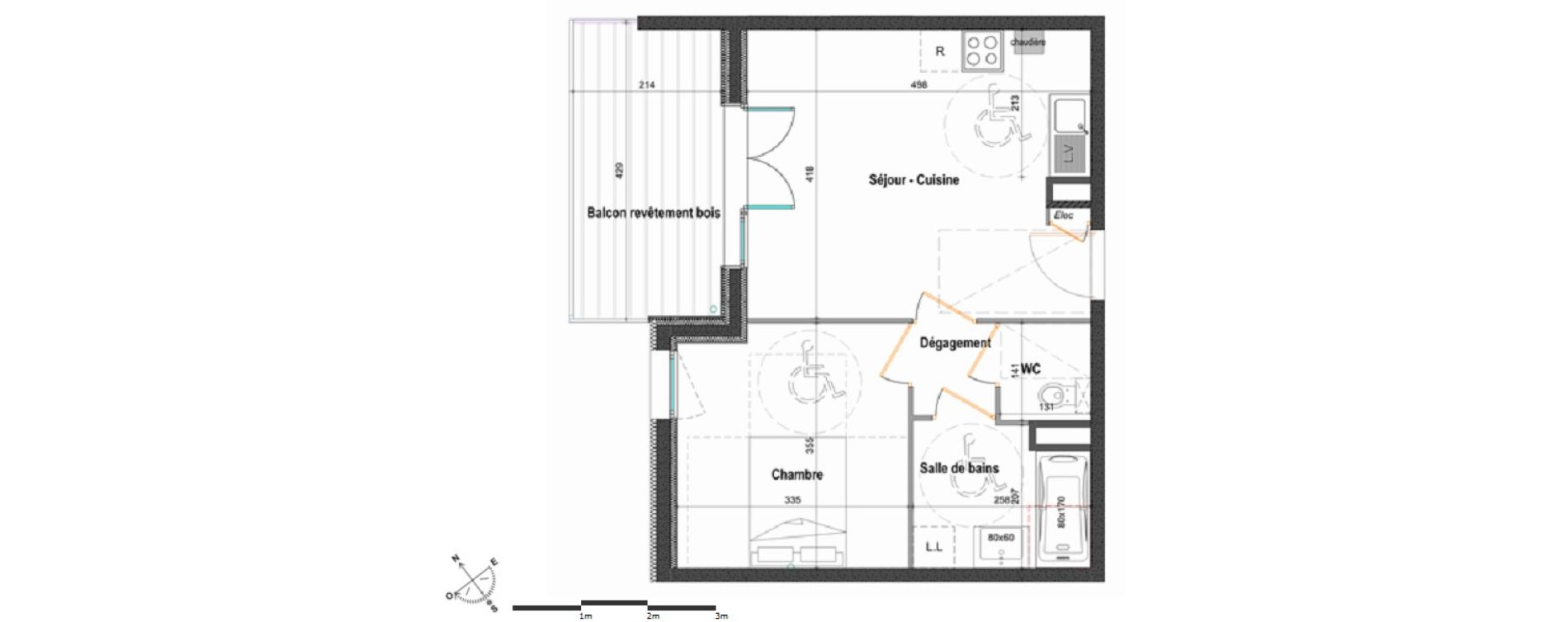 Appartement T2 de 40,51 m2 &agrave; Saint-Julien-En-Genevois Centre