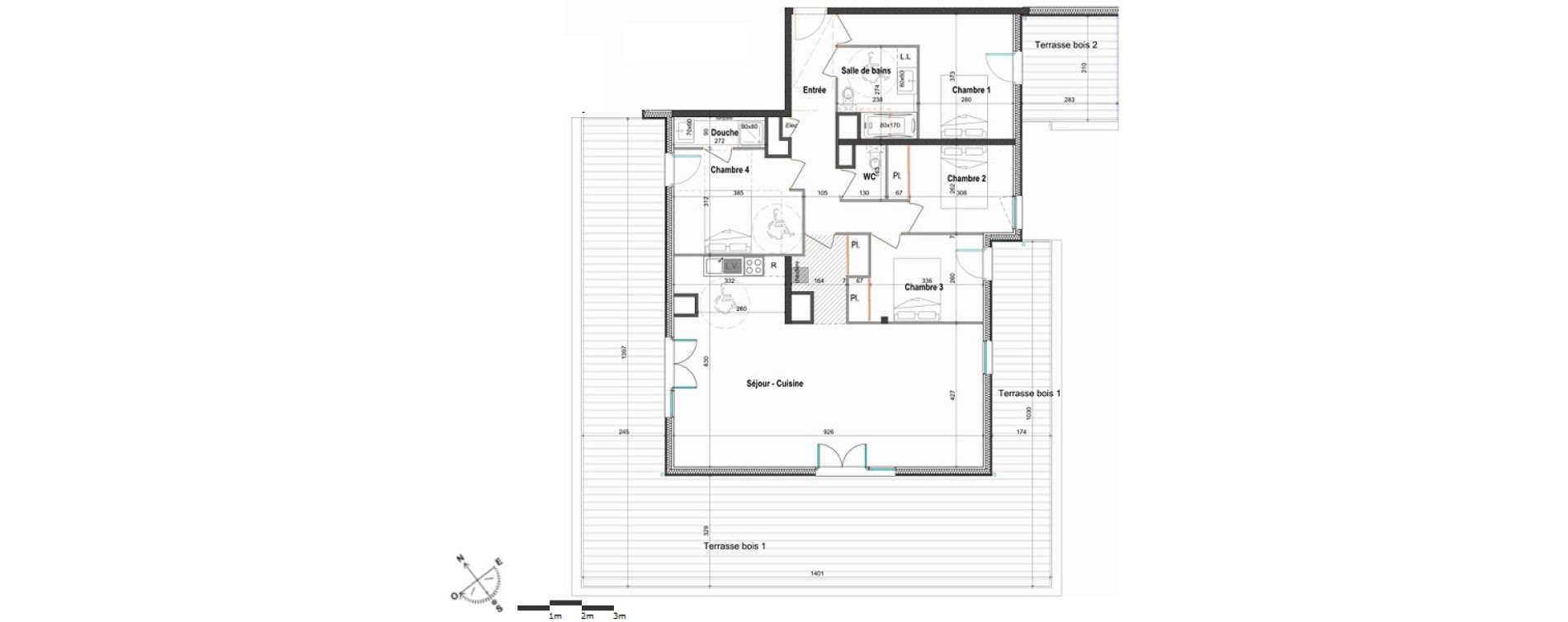 Appartement T5 de 113,33 m2 &agrave; Saint-Julien-En-Genevois Centre