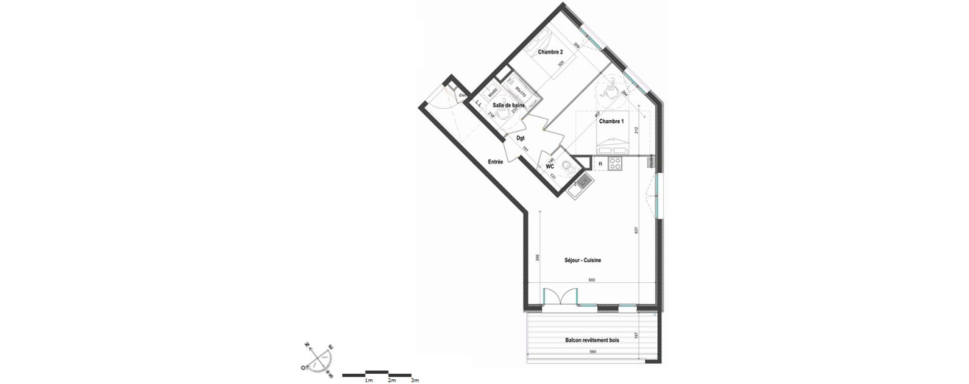 Appartement T3 de 71,92 m2 &agrave; Saint-Julien-En-Genevois Centre