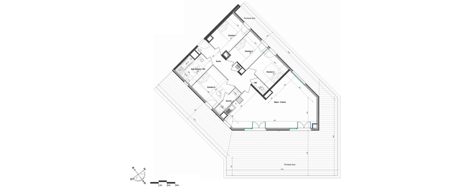 Appartement T5 de 108,09 m2 &agrave; Saint-Julien-En-Genevois Centre