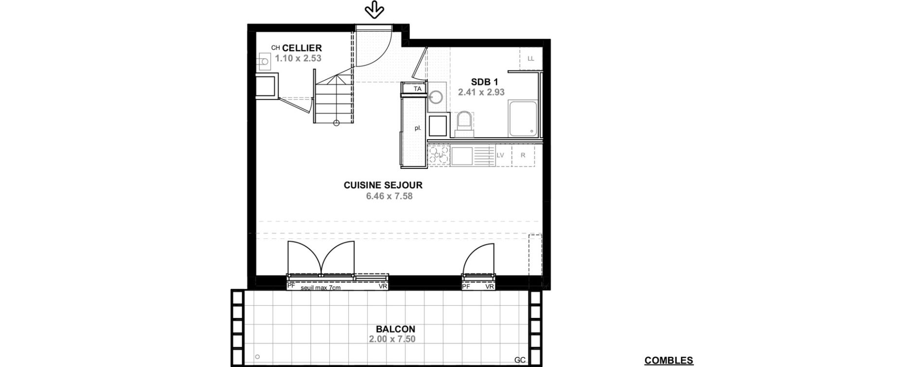 Appartement T4 de 84,04 m2 &agrave; Saint-Pierre-En-Faucigny Centre