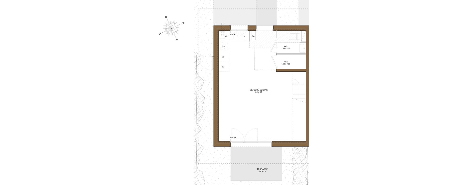 Maison T3 de 59,29 m2 &agrave; Saint-Pierre-En-Faucigny Centre