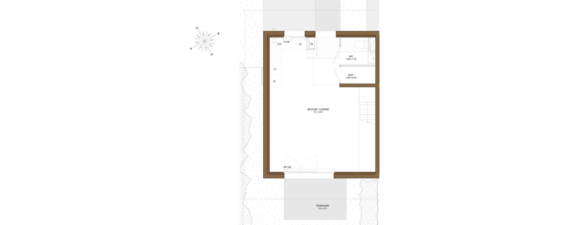 Maison T3 de 59,29 m2 &agrave; Saint-Pierre-En-Faucigny Centre