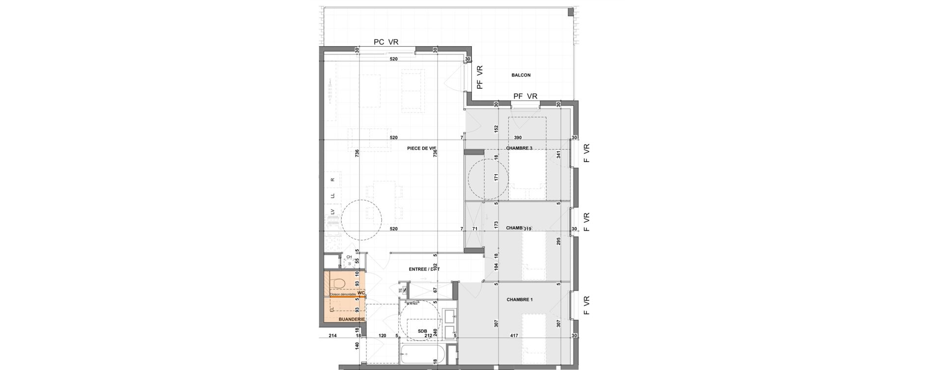 Appartement T4 de 91,48 m2 &agrave; Saint-Pierre-En-Faucigny Centre