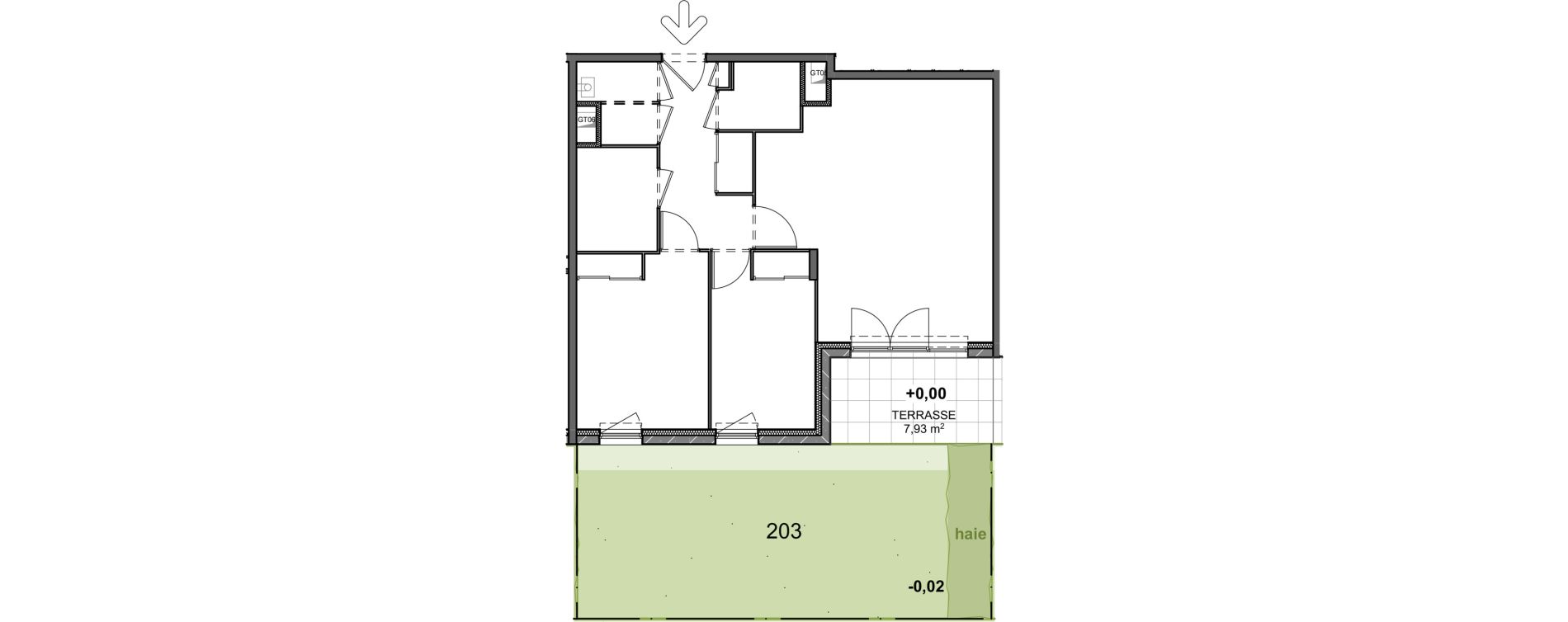 Appartement T3 de 68,38 m2 &agrave; Saint-Pierre-En-Faucigny Centre