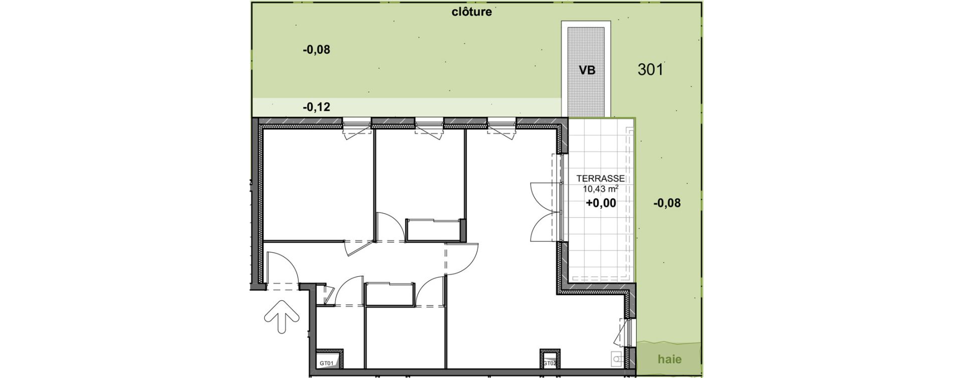 Appartement T3 de 63,03 m2 &agrave; Saint-Pierre-En-Faucigny Centre