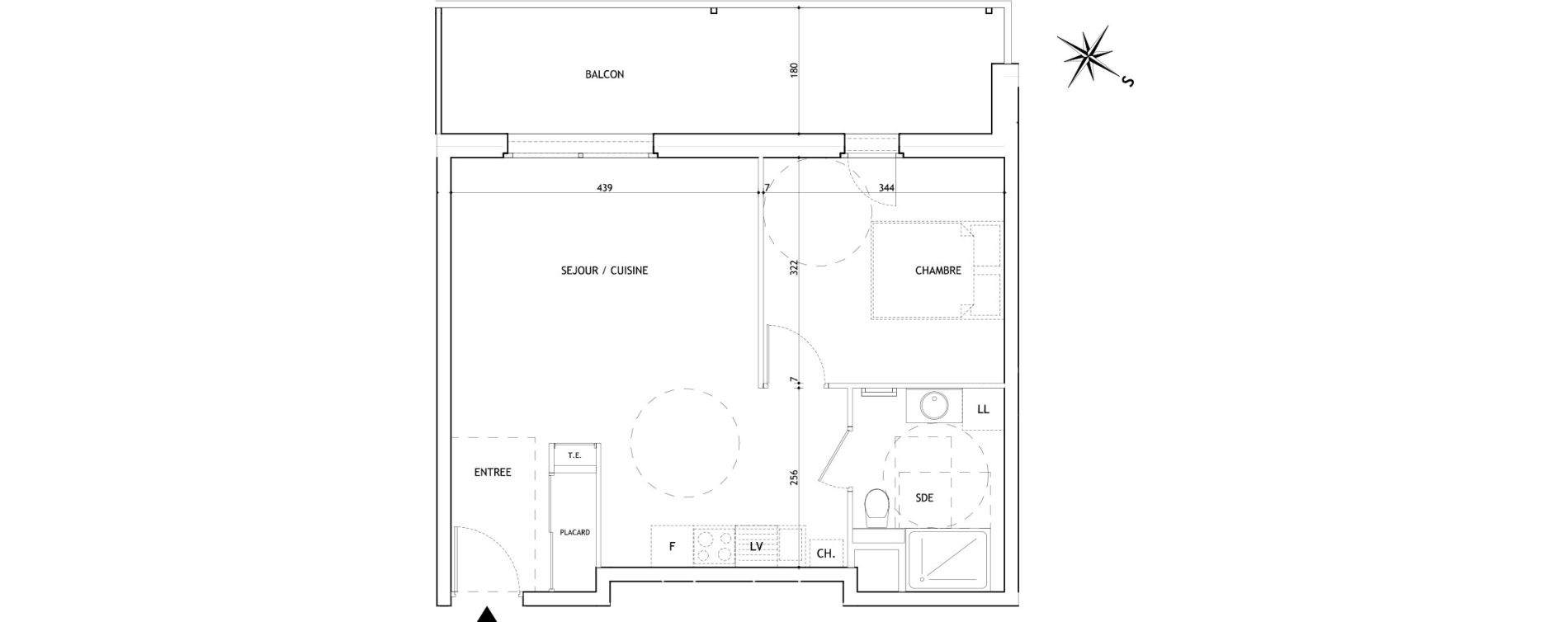 Appartement T2 de 46,14 m2 &agrave; Sallanches Centre