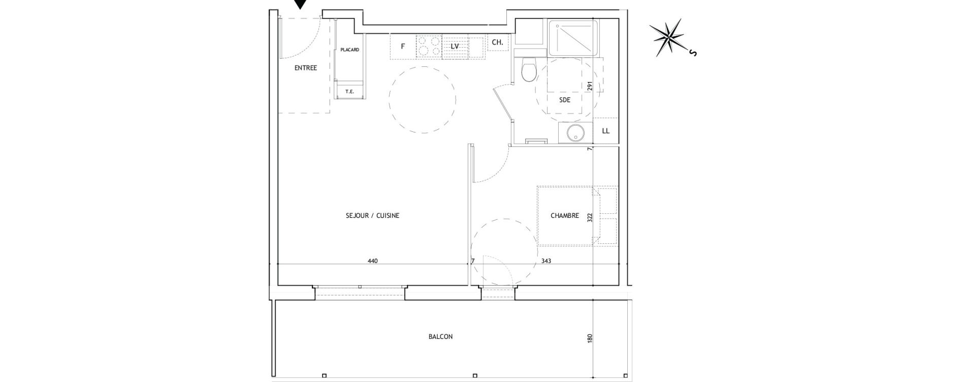 Appartement T2 de 46,20 m2 &agrave; Sallanches Centre