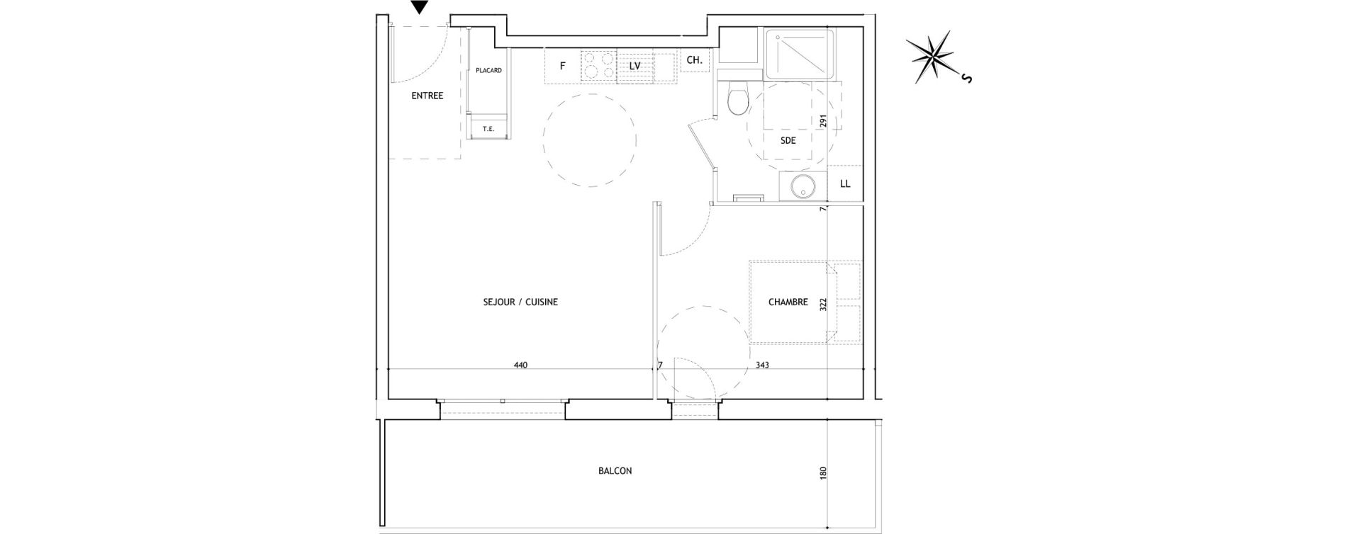 Appartement T2 de 46,20 m2 &agrave; Sallanches Centre
