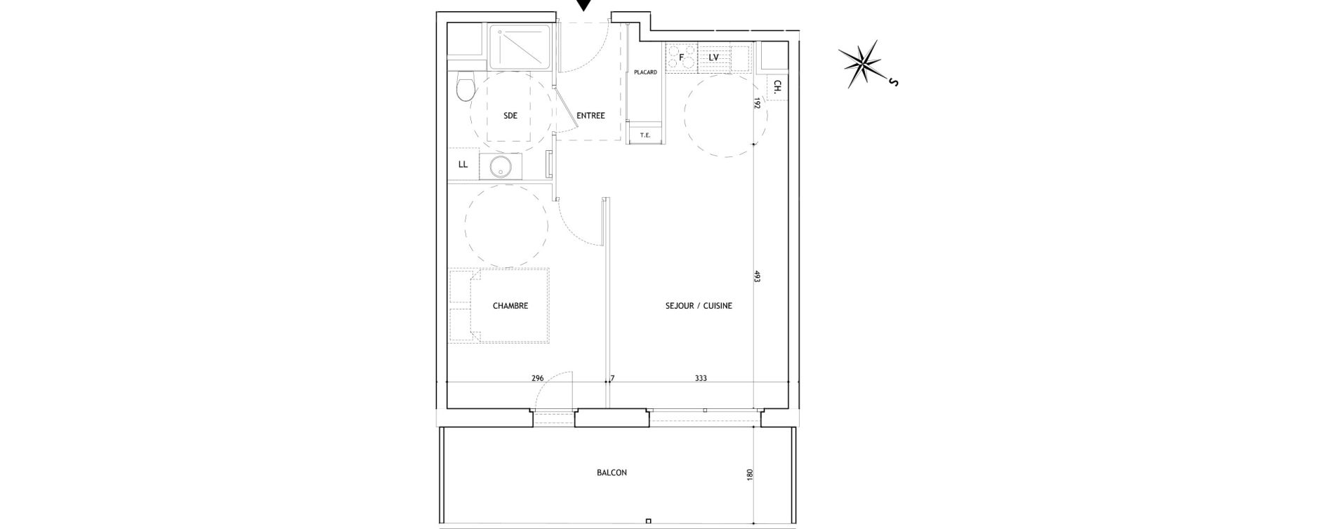 Appartement T2 de 42,83 m2 &agrave; Sallanches Centre