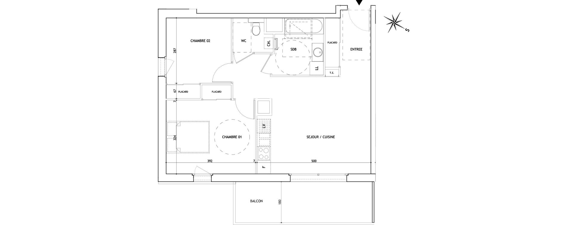 Appartement T3 de 59,29 m2 &agrave; Sallanches Centre