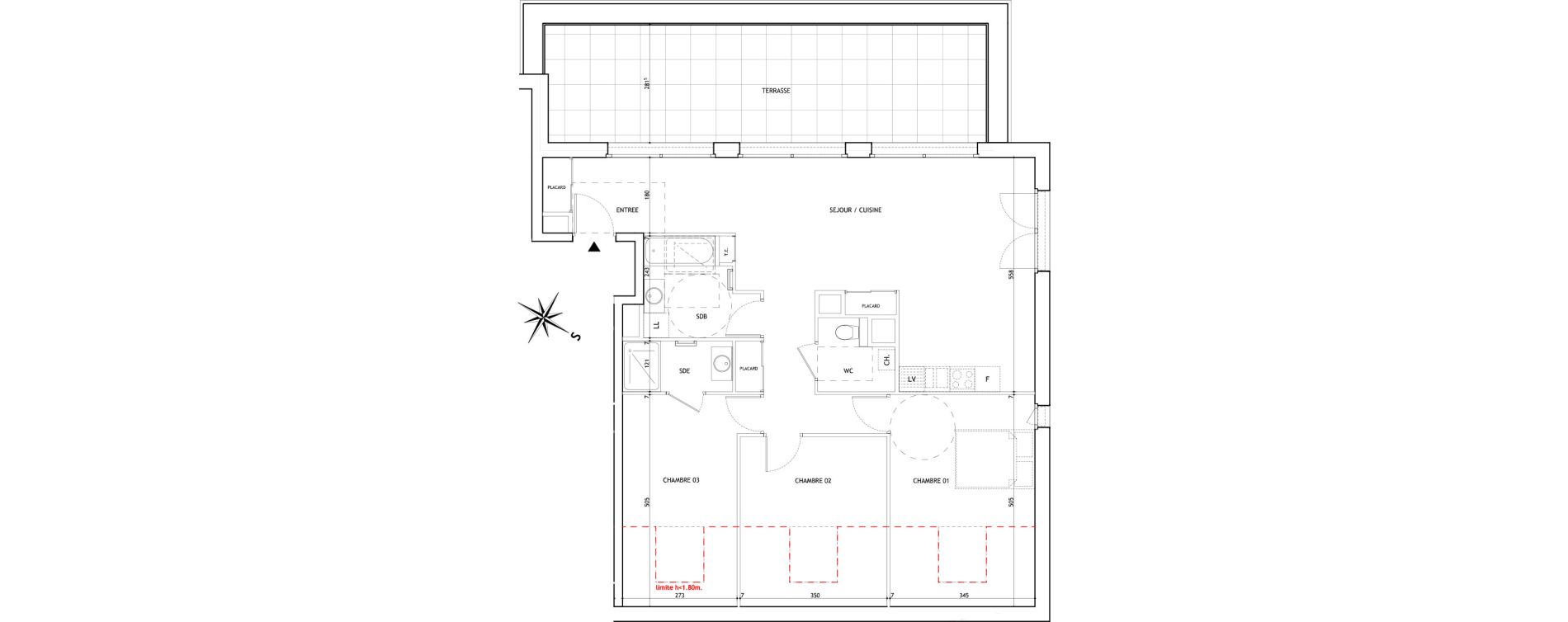 Appartement T4 de 89,32 m2 &agrave; Sallanches Centre