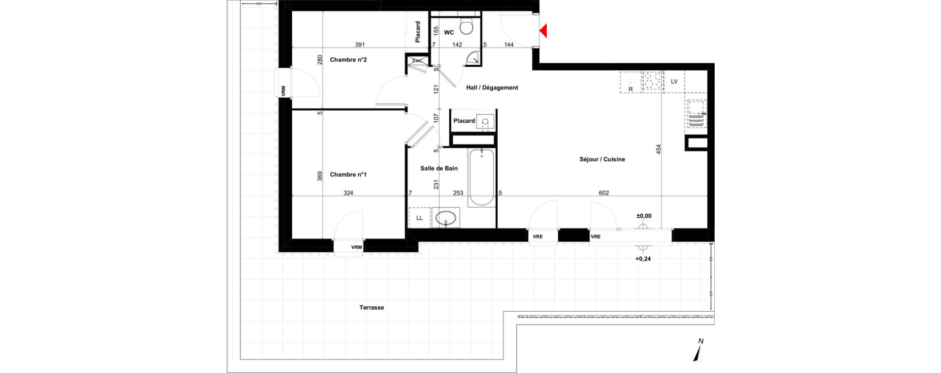 Appartement T3 de 64,13 m2 &agrave; Sallanches Centre