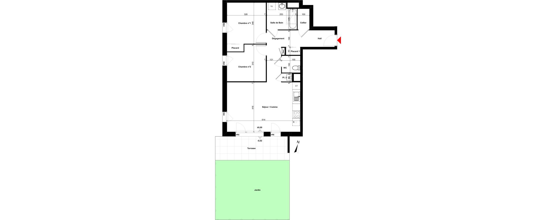 Appartement T3 de 68,82 m2 &agrave; Sallanches Centre