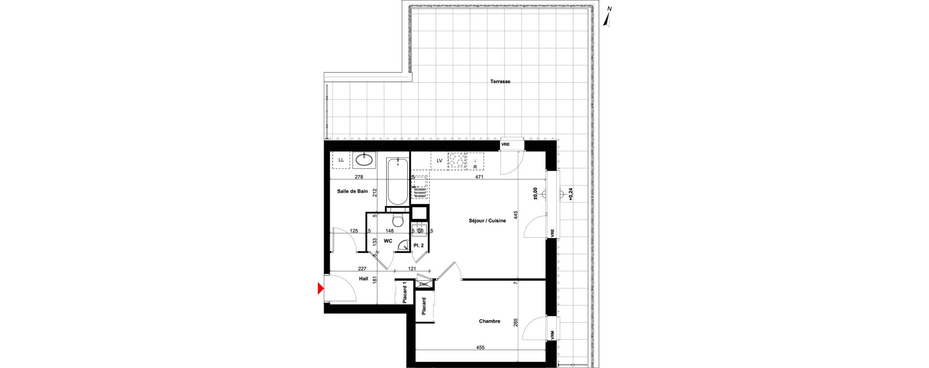 Appartement T2 de 47,63 m2 &agrave; Sallanches Centre