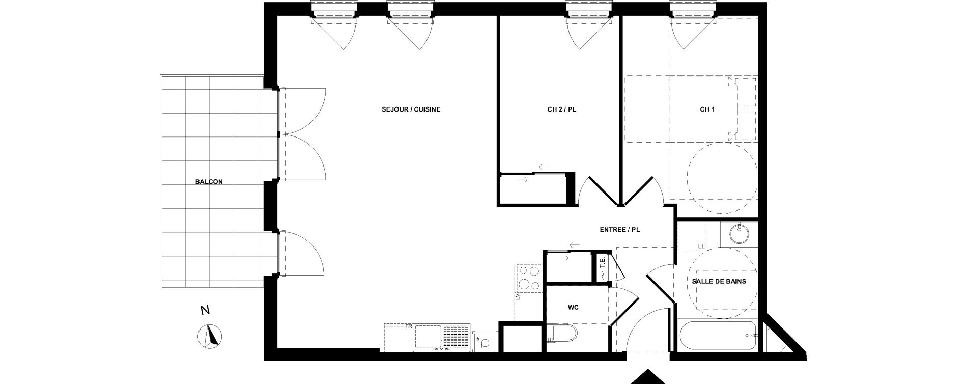 Appartement T3 de 68,85 m2 &agrave; Sallanches Centre