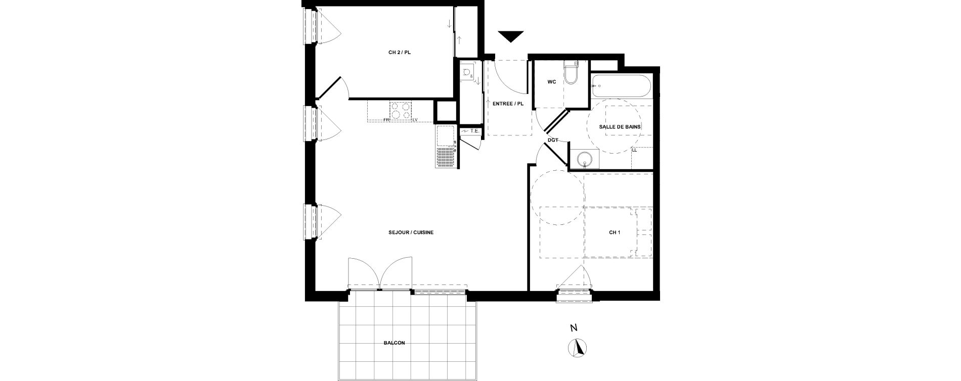 Appartement T3 de 62,25 m2 &agrave; Sallanches Centre