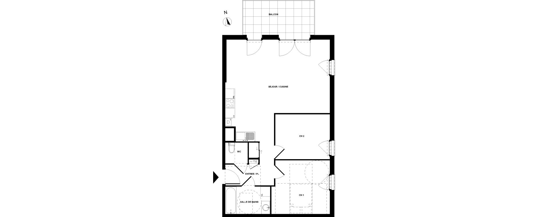 Appartement T3 de 68,27 m2 &agrave; Sallanches Centre