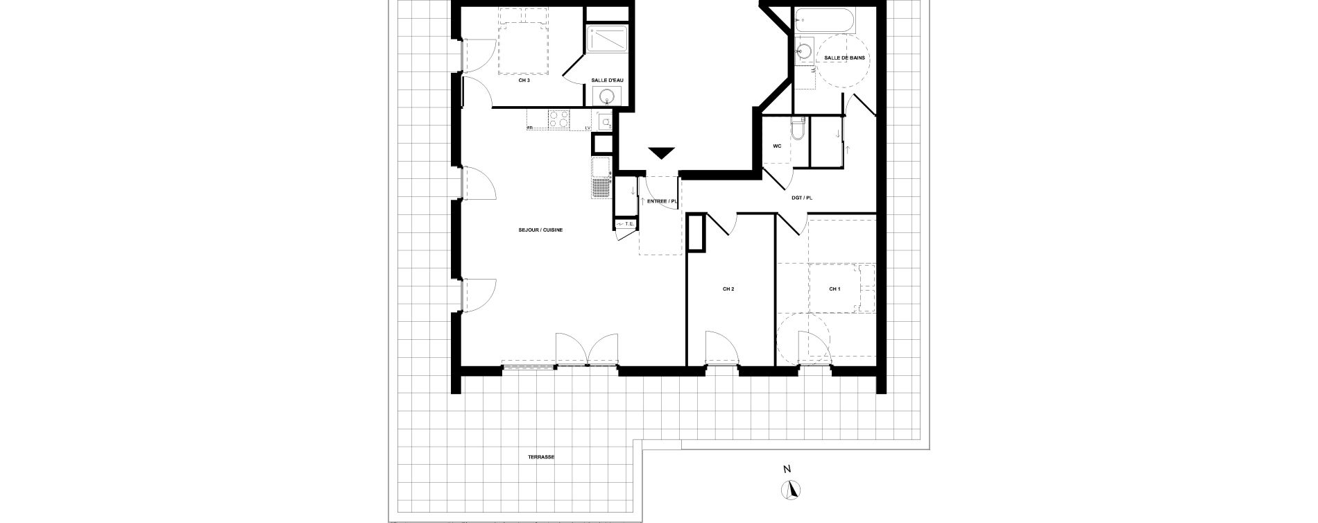 Appartement T4 de 91,85 m2 &agrave; Sallanches Centre