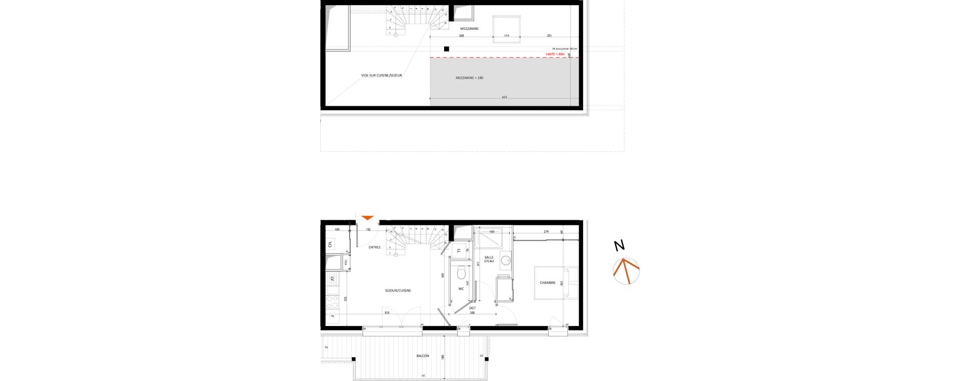 Appartement T2 de 54,05 m2 &agrave; Samo&euml;ns L'etelley