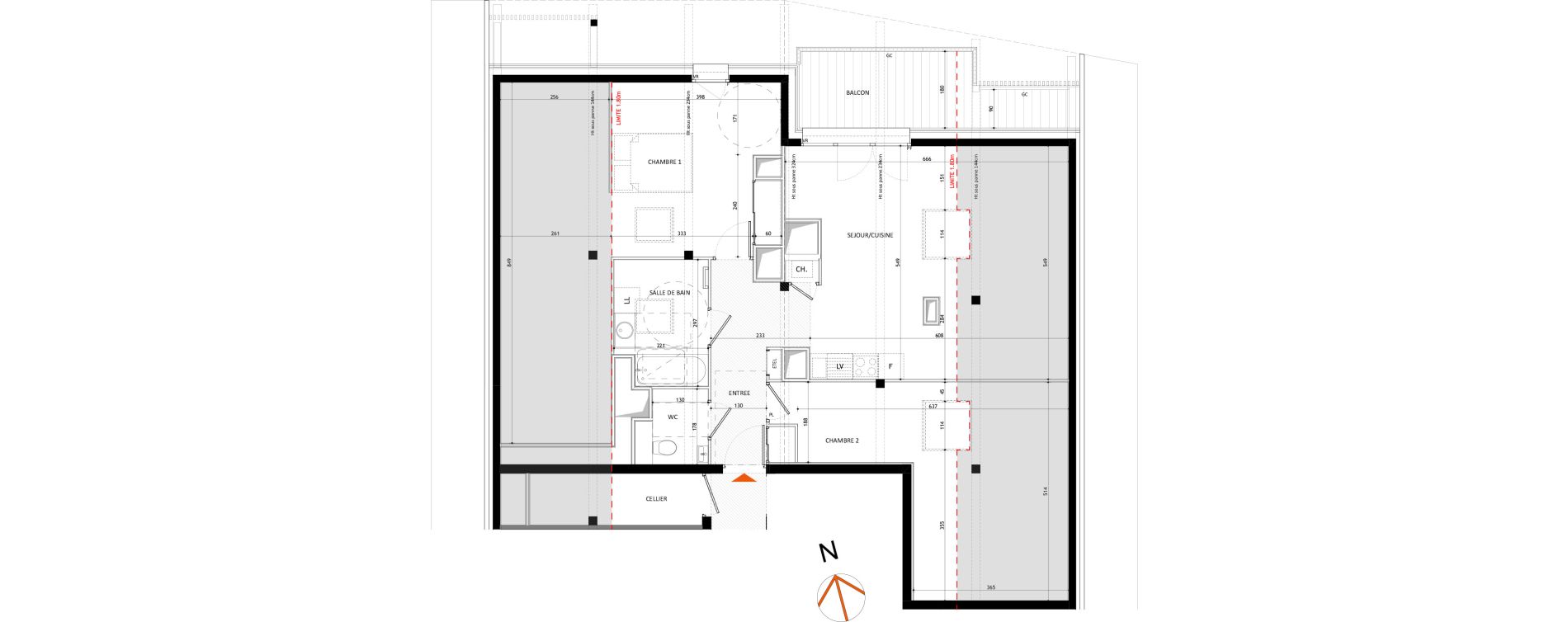 Appartement T3 de 63,71 m2 &agrave; Samo&euml;ns L'etelley