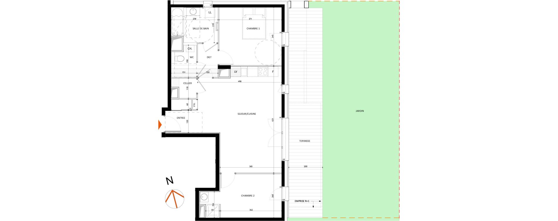 Appartement T3 de 65,81 m2 &agrave; Samo&euml;ns L'etelley