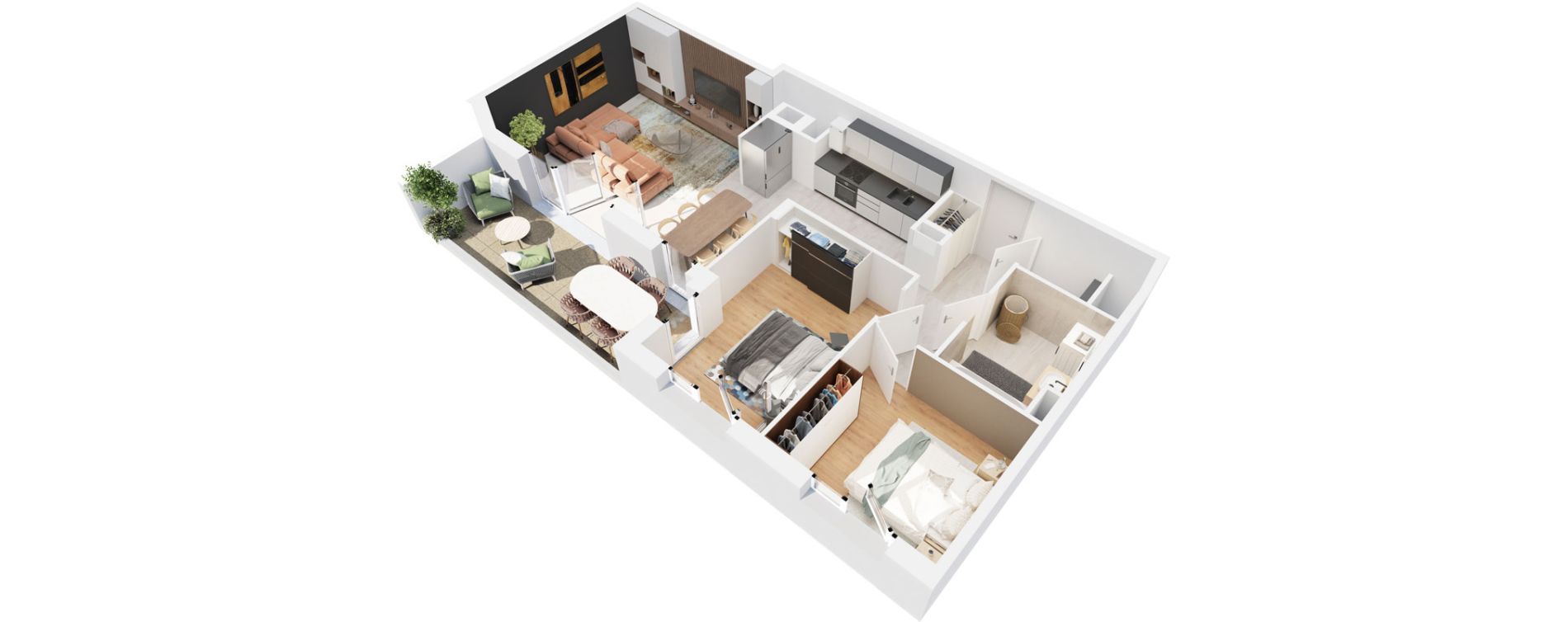 Appartement T3 de 69,35 m2 &agrave; Scionzier Centre