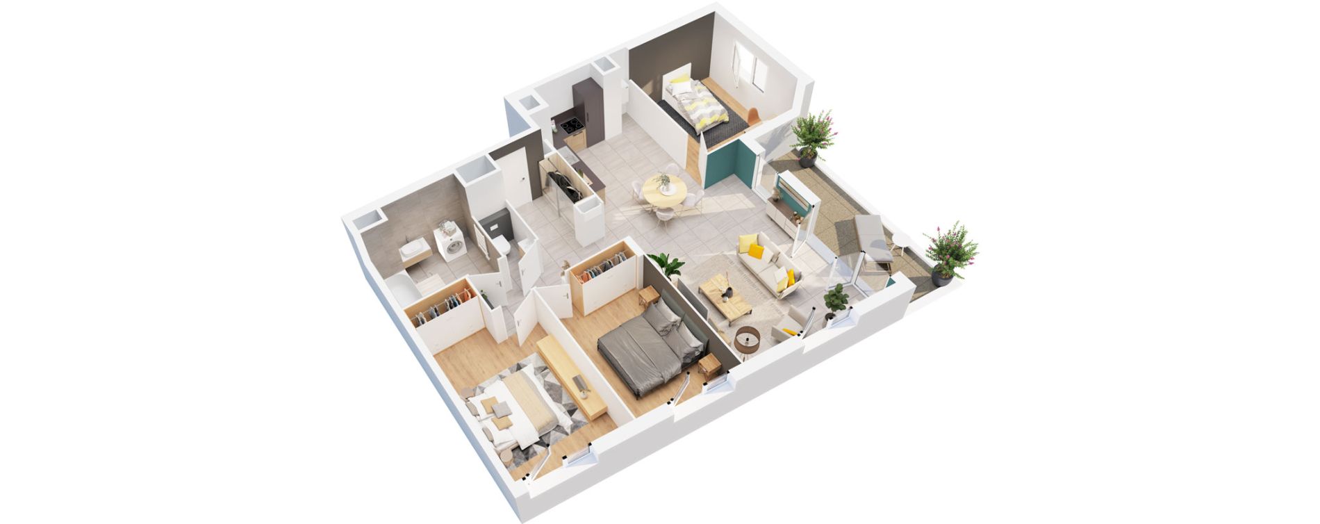 Appartement T4 de 91,15 m2 &agrave; Scionzier Centre