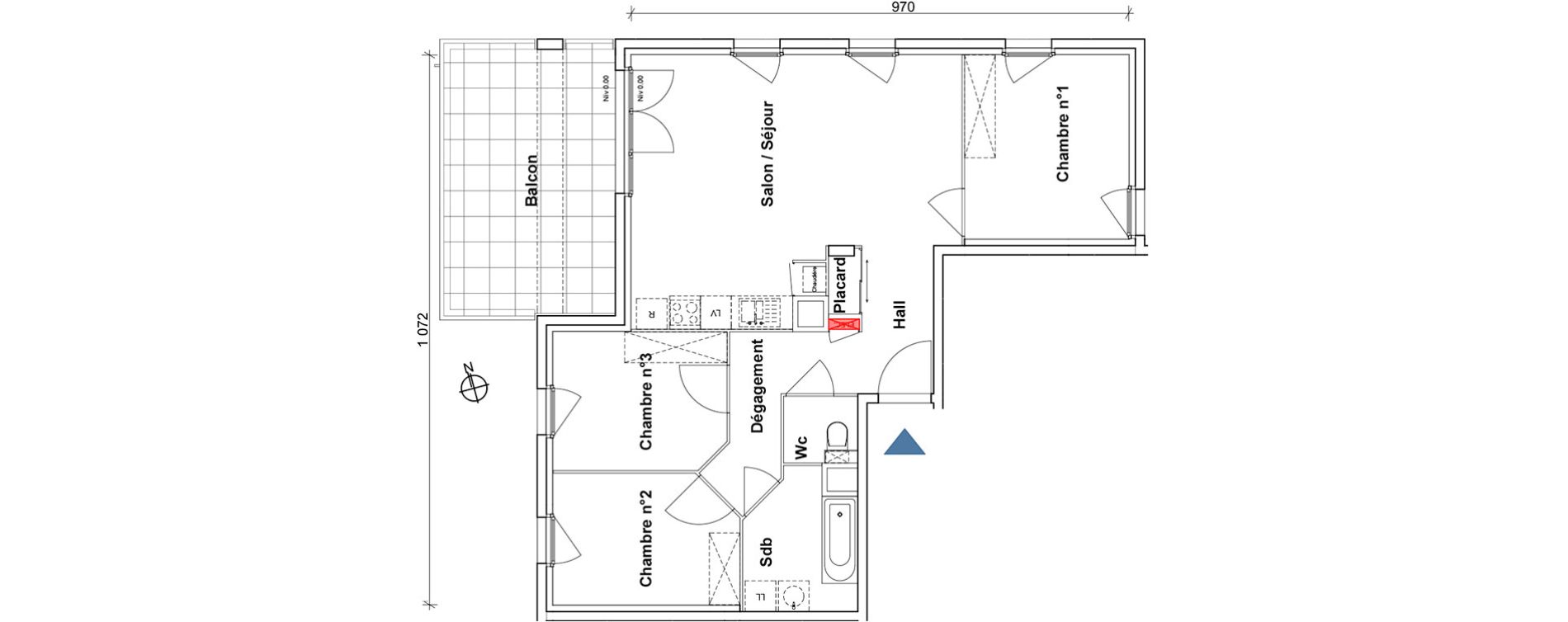 Appartement T4 de 76,86 m2 &agrave; Scionzier Centre