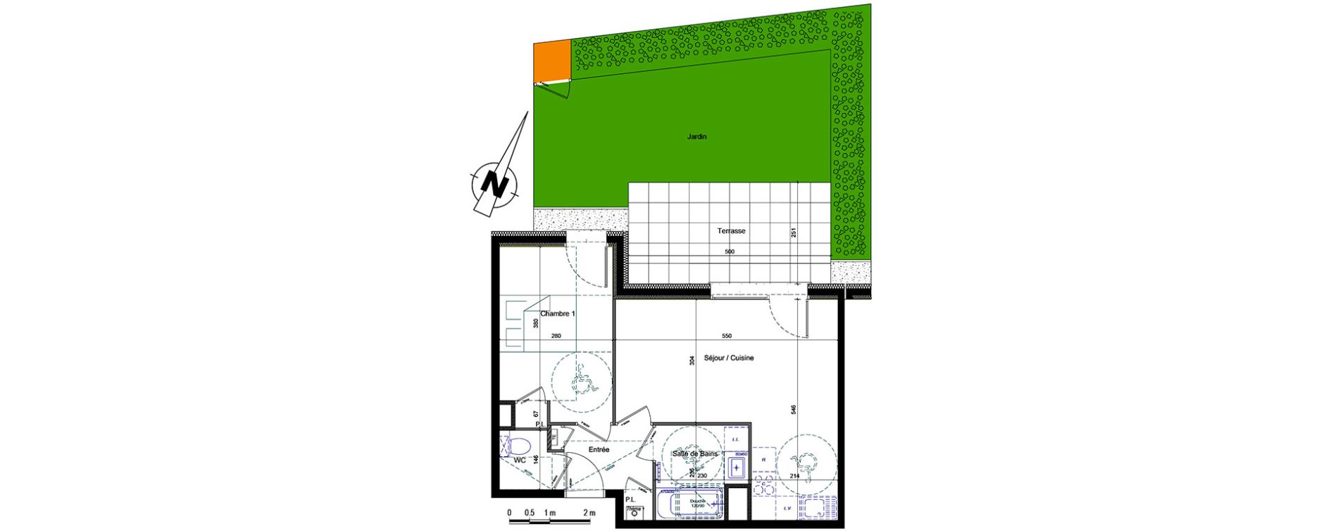 Appartement T2 de 44,74 m2 &agrave; Thonon-Les-Bains Centre
