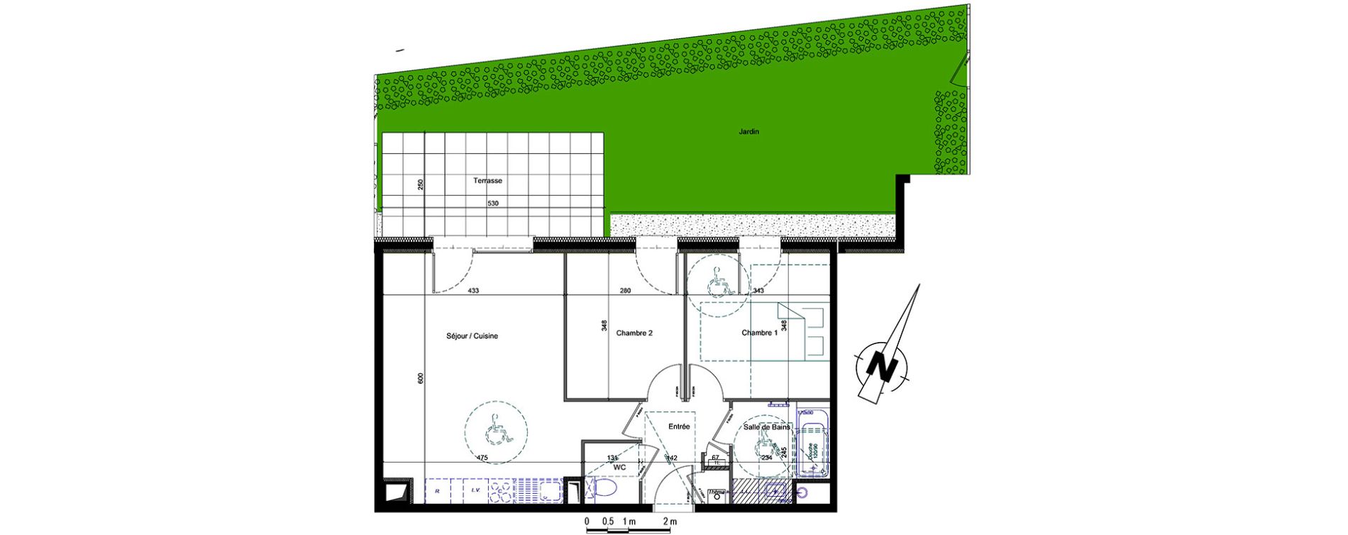Appartement T3 de 61,11 m2 &agrave; Thonon-Les-Bains Centre