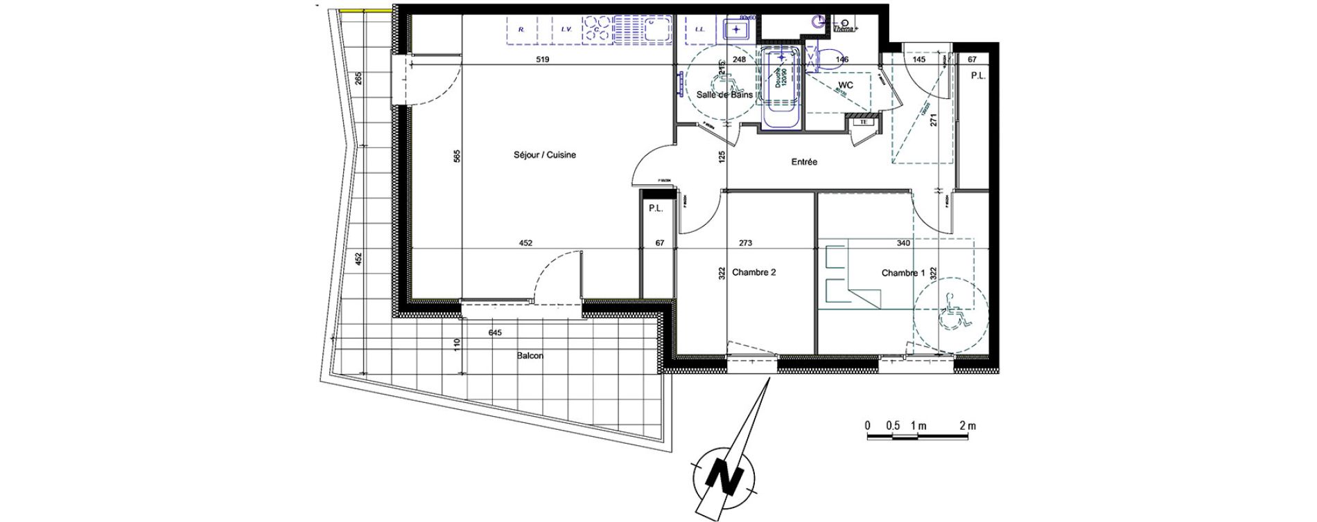 Appartement T3 de 66,86 m2 &agrave; Thonon-Les-Bains Centre