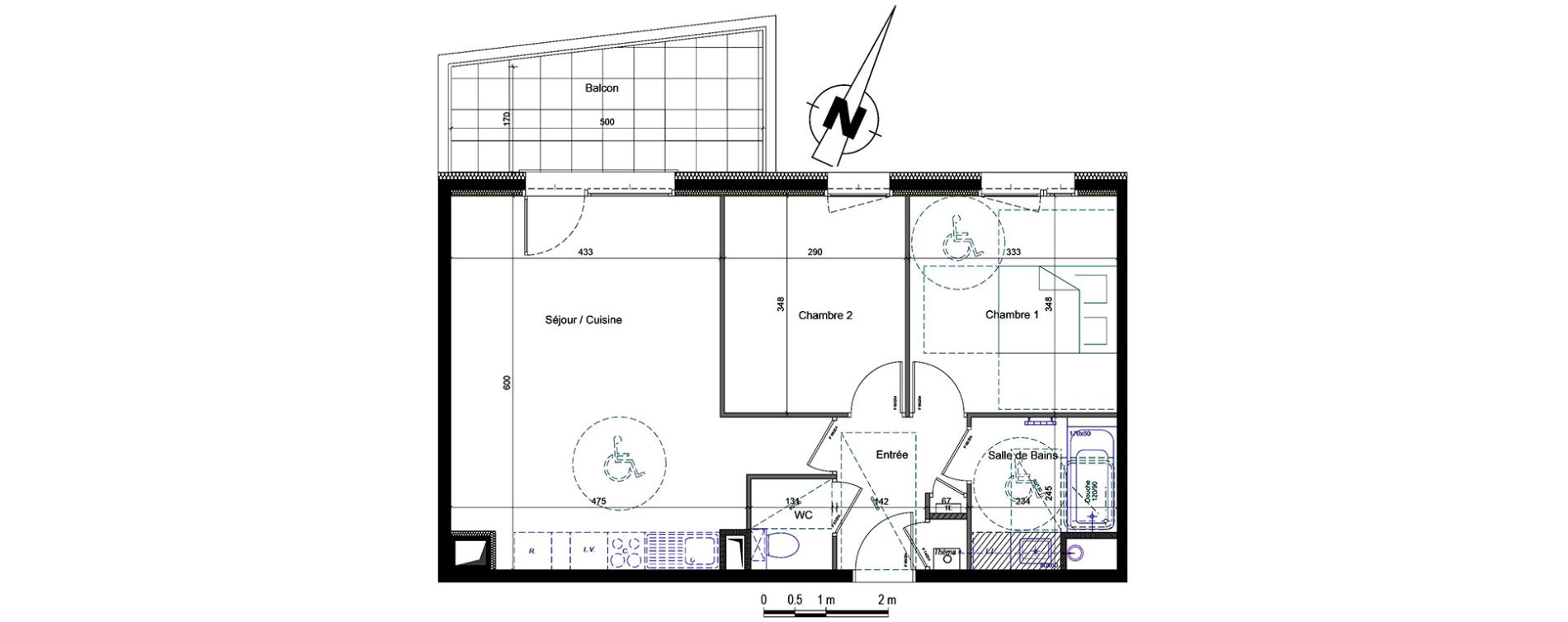 Appartement T3 de 61,11 m2 &agrave; Thonon-Les-Bains Centre