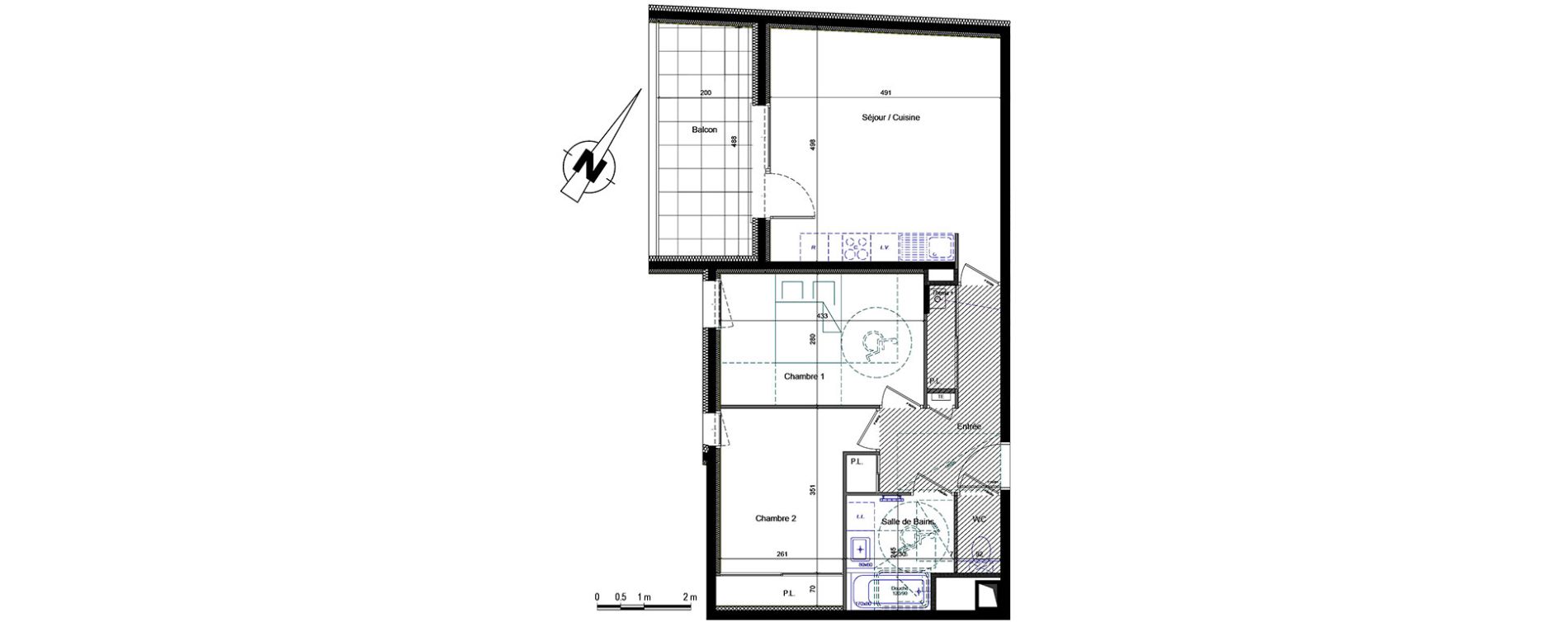 Appartement T3 de 63,43 m2 &agrave; Thonon-Les-Bains Centre
