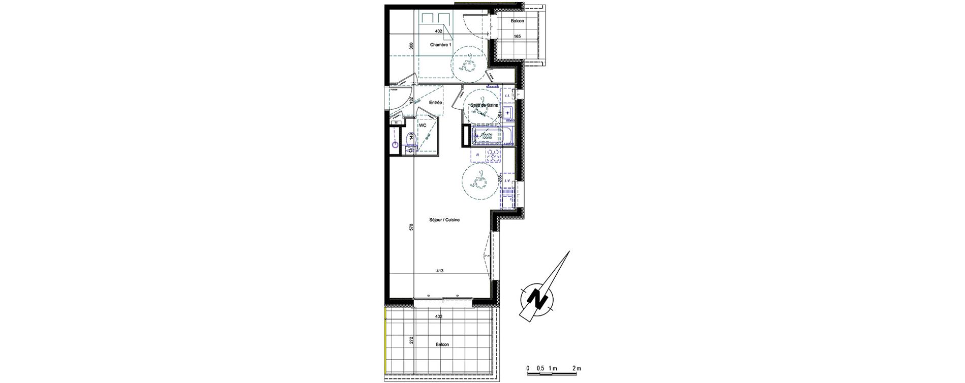 Appartement T2 de 51,92 m2 &agrave; Thonon-Les-Bains Centre