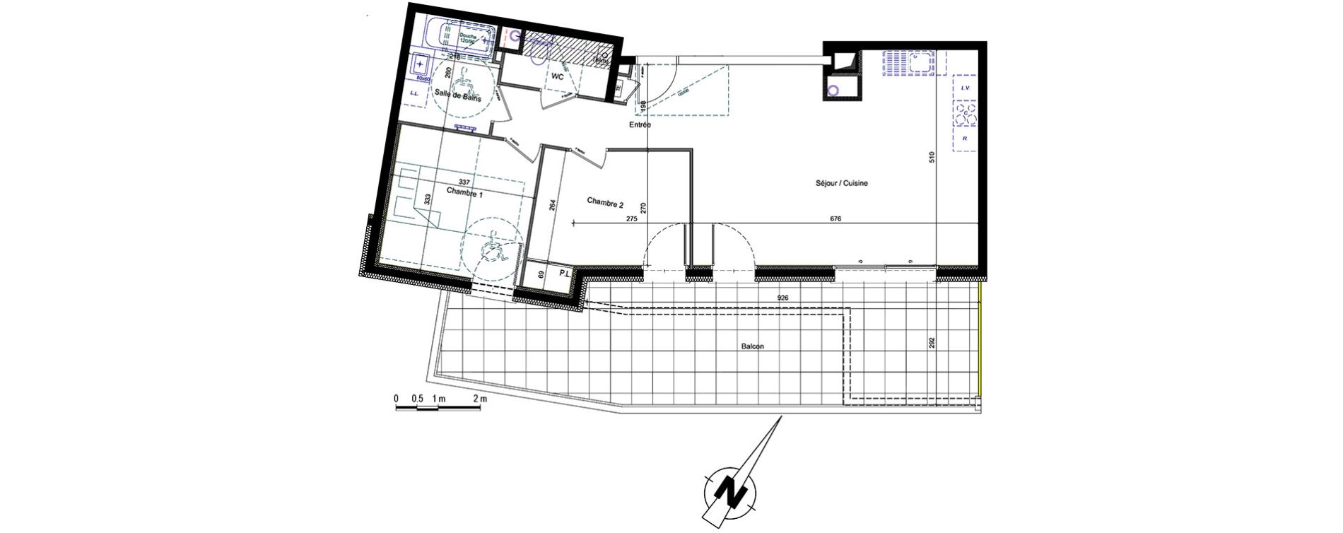 Appartement T3 de 69,28 m2 &agrave; Thonon-Les-Bains Centre
