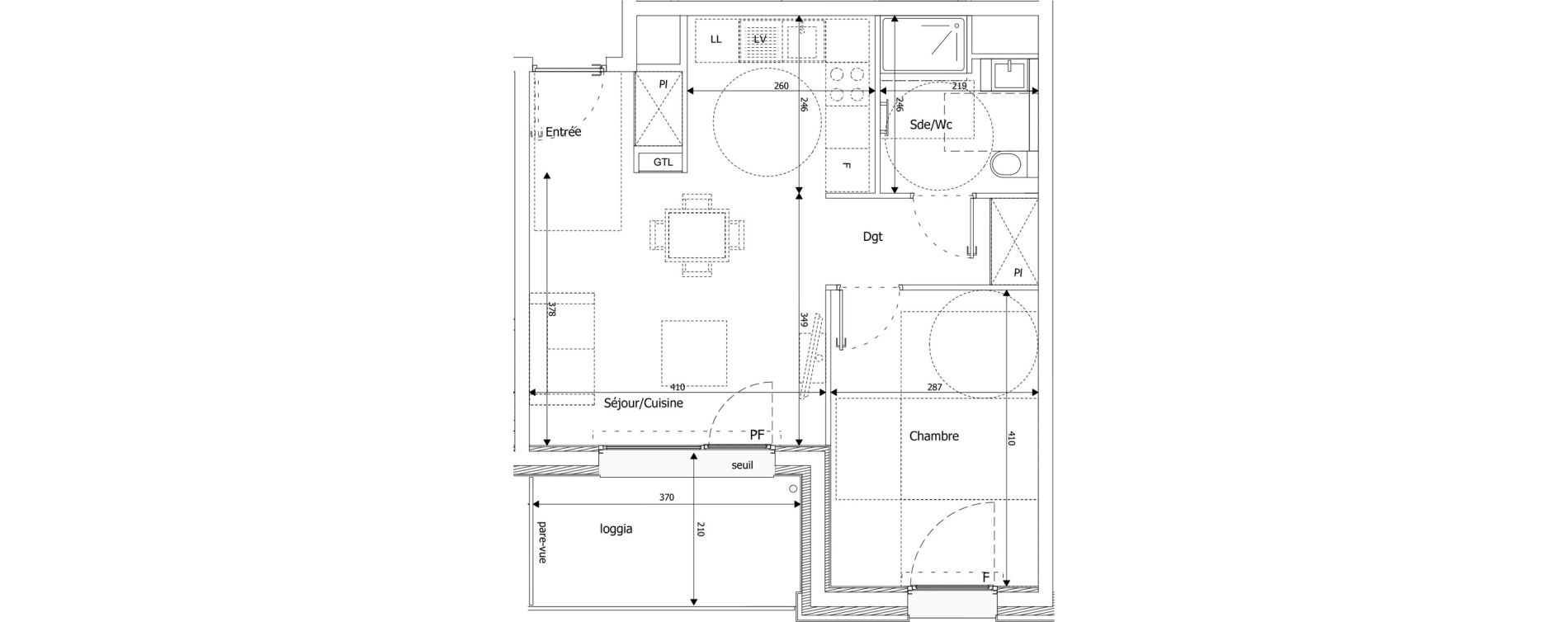 Appartement T2 de 44,10 m2 &agrave; Thonon-Les-Bains Centre ville