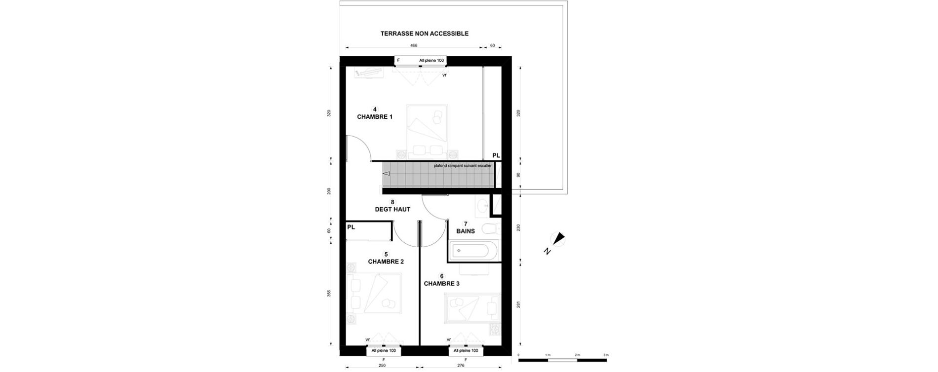 Duplex T4 de 80,18 m2 &agrave; Thonon-Les-Bains Centre