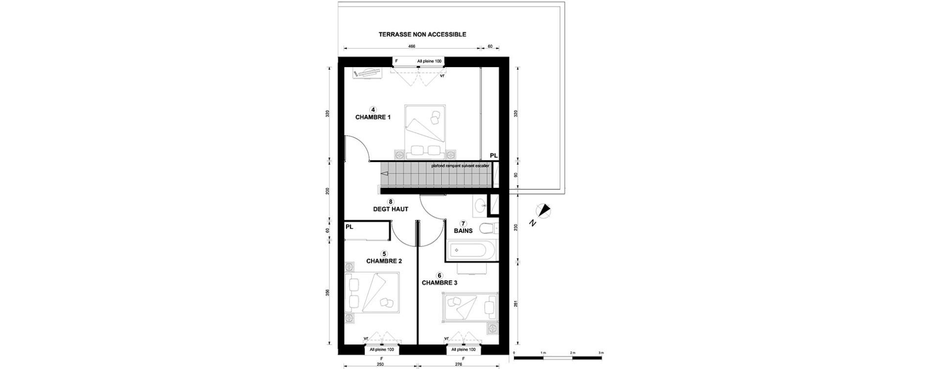 Duplex T4 de 80,30 m2 &agrave; Thonon-Les-Bains Centre