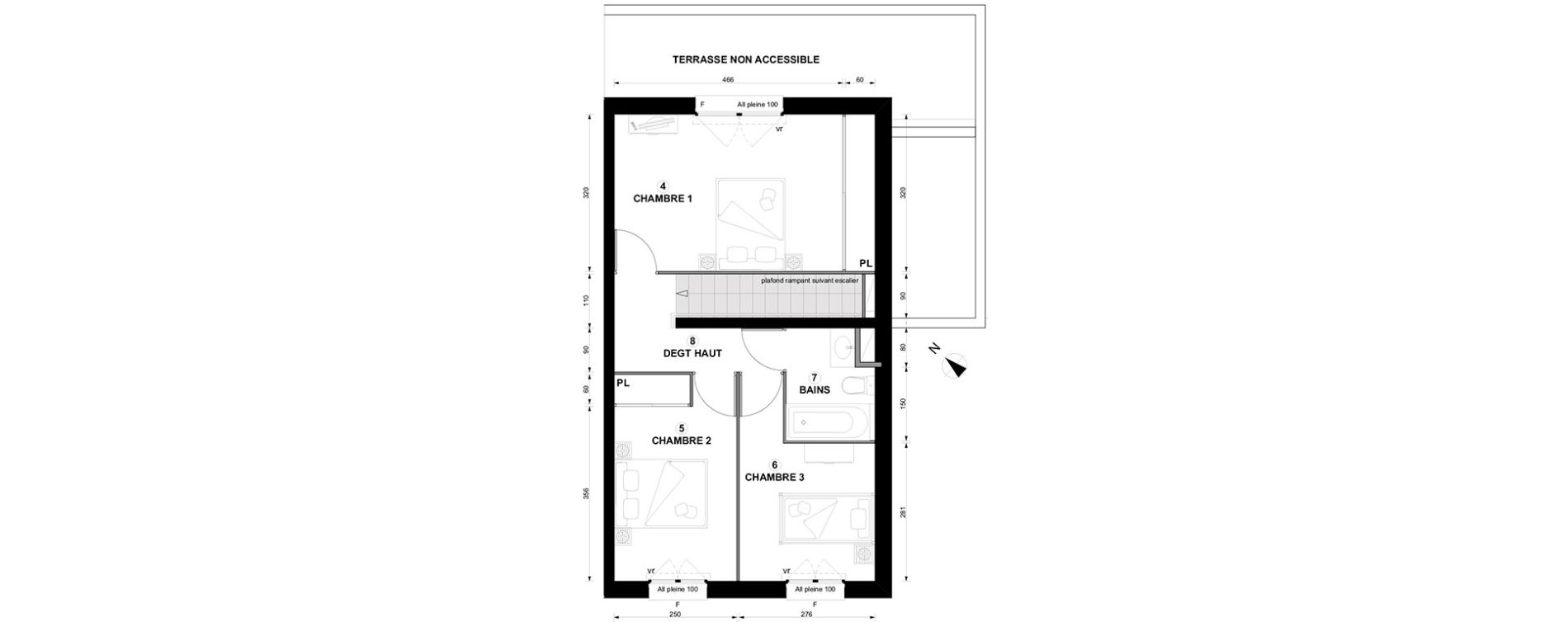 Duplex T4 de 80,27 m2 &agrave; Thonon-Les-Bains Centre