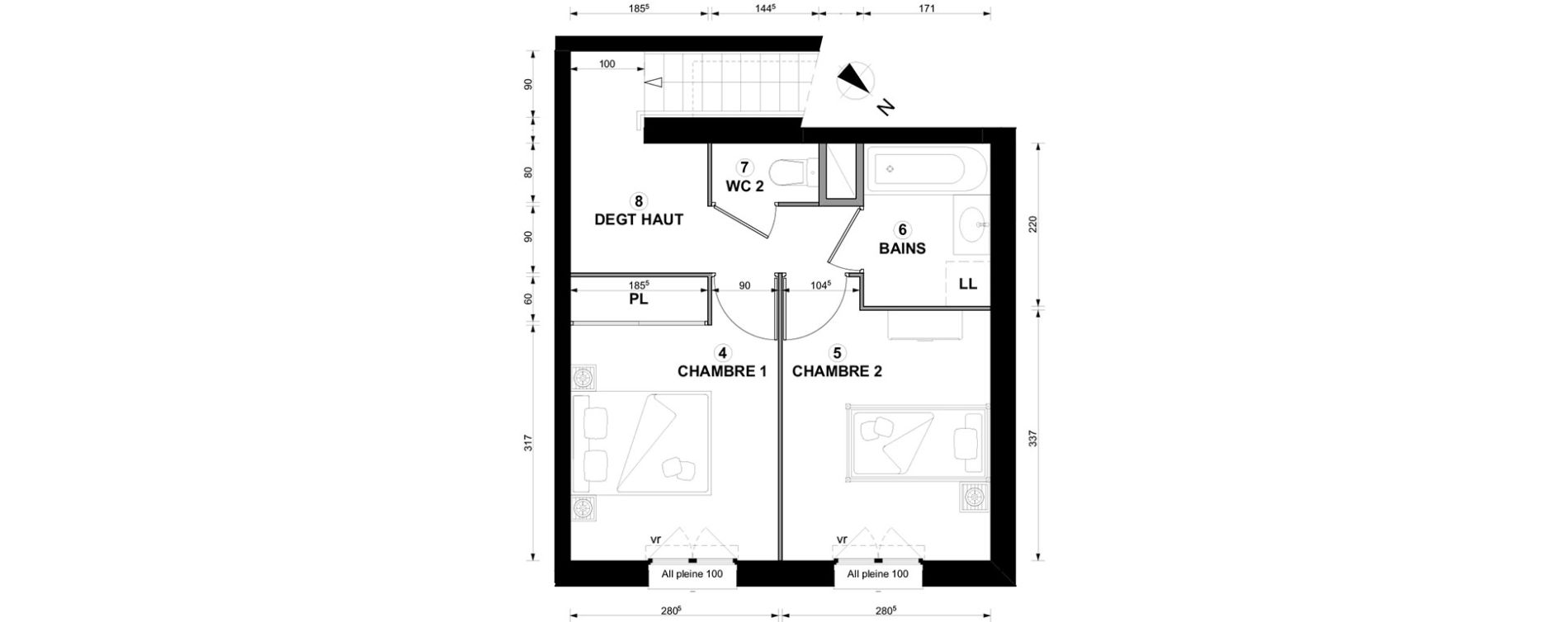 Duplex T3 de 70,64 m2 &agrave; Thonon-Les-Bains Centre