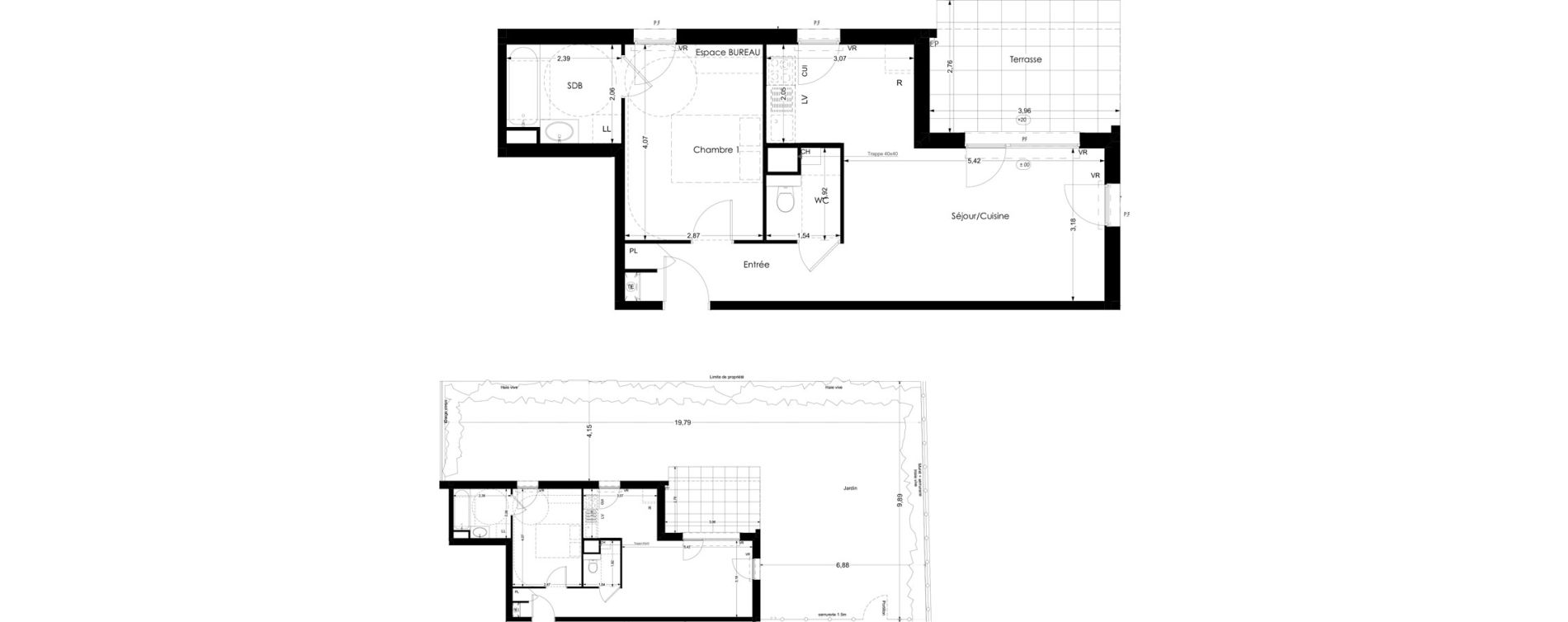 Appartement T2 de 47,82 m2 &agrave; Thonon-Les-Bains Rives - concise