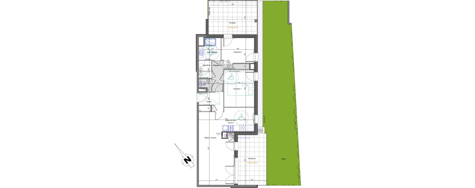 Appartement T3 de 73,80 m2 &agrave; Thonon-Les-Bains Centre