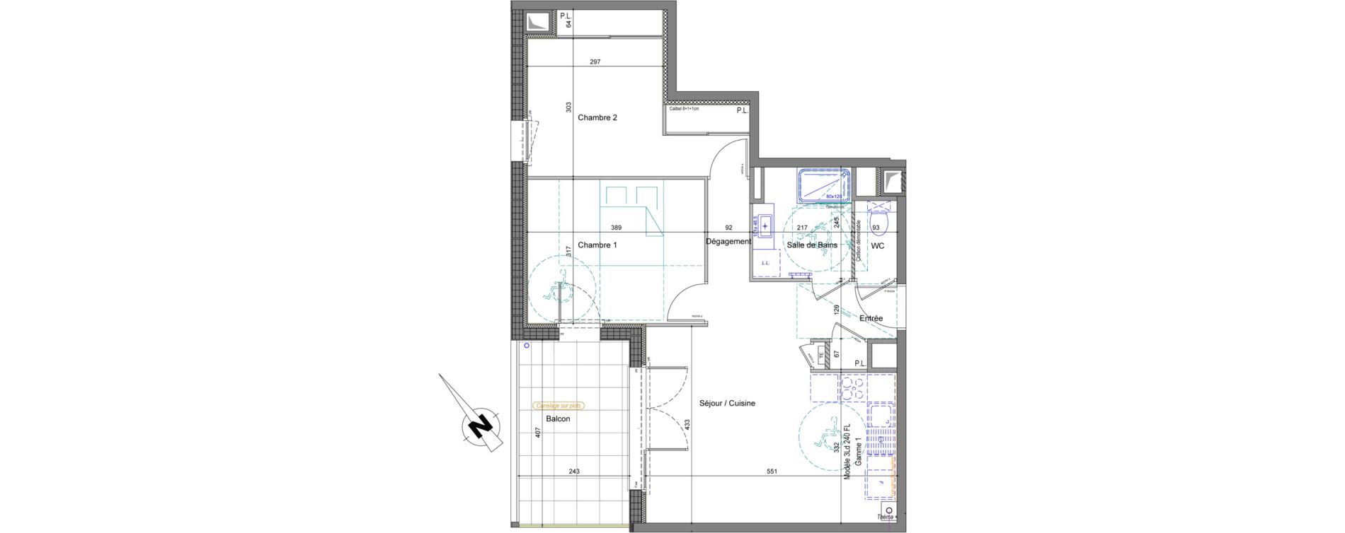 Appartement T3 de 61,10 m2 &agrave; Thonon-Les-Bains Centre