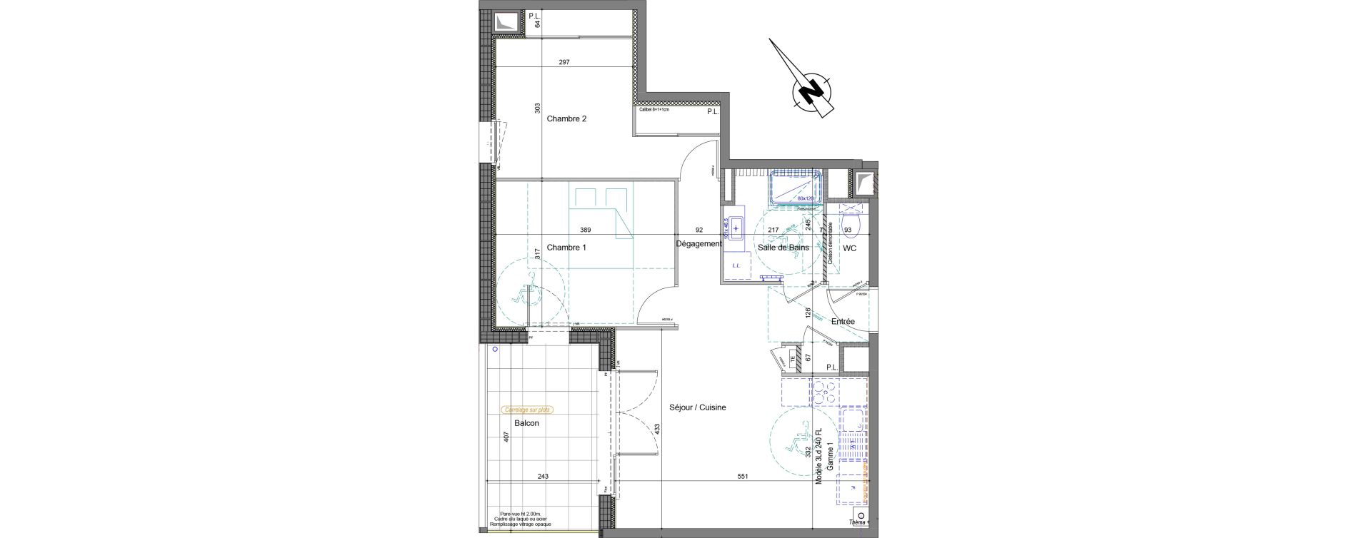 Appartement T3 de 61,10 m2 &agrave; Thonon-Les-Bains Centre