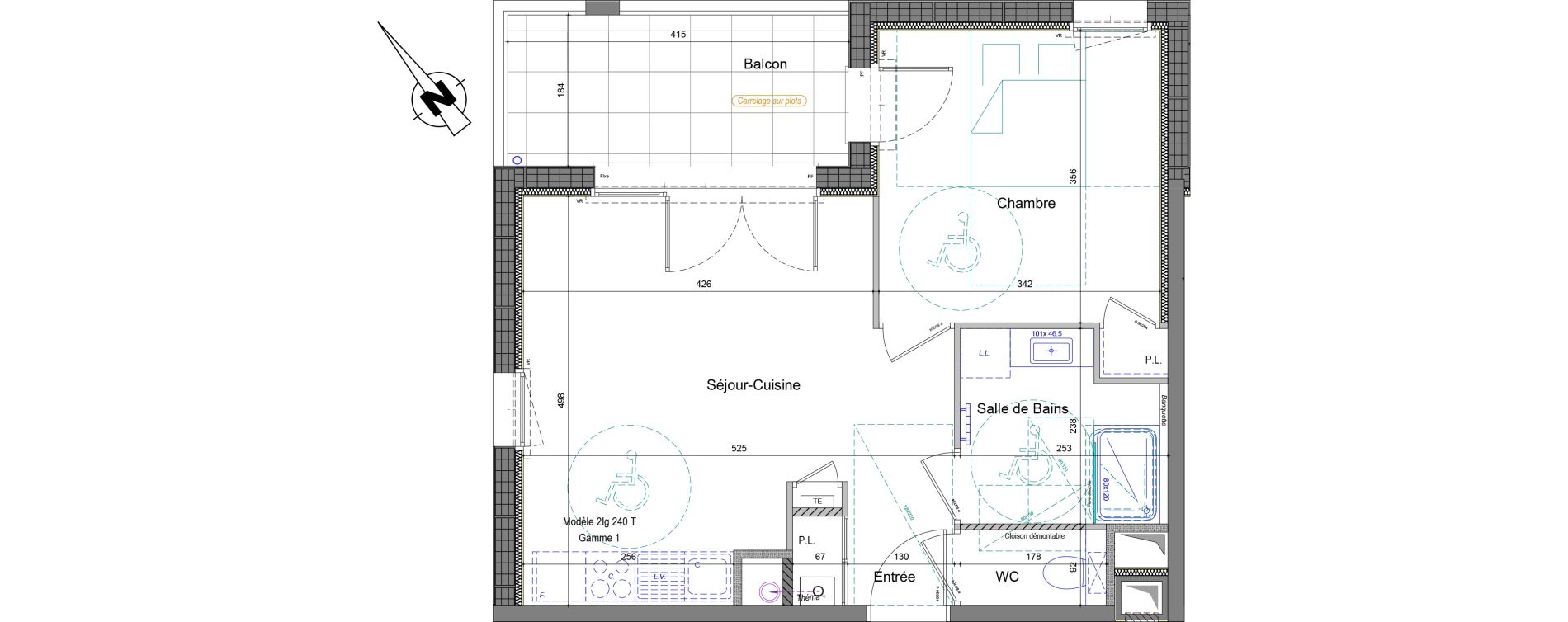 Appartement T2 de 43,14 m2 &agrave; Thonon-Les-Bains Centre