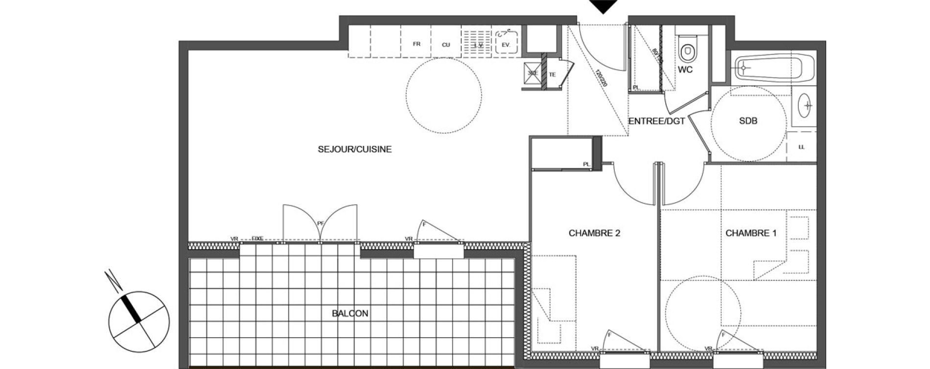 Appartement T3 de 61,28 m2 &agrave; Thonon-Les-Bains Tully - chatelard