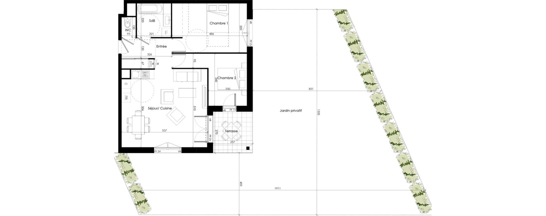 Appartement T3 de 66,29 m2 &agrave; Thonon-Les-Bains Cr&ecirc;te